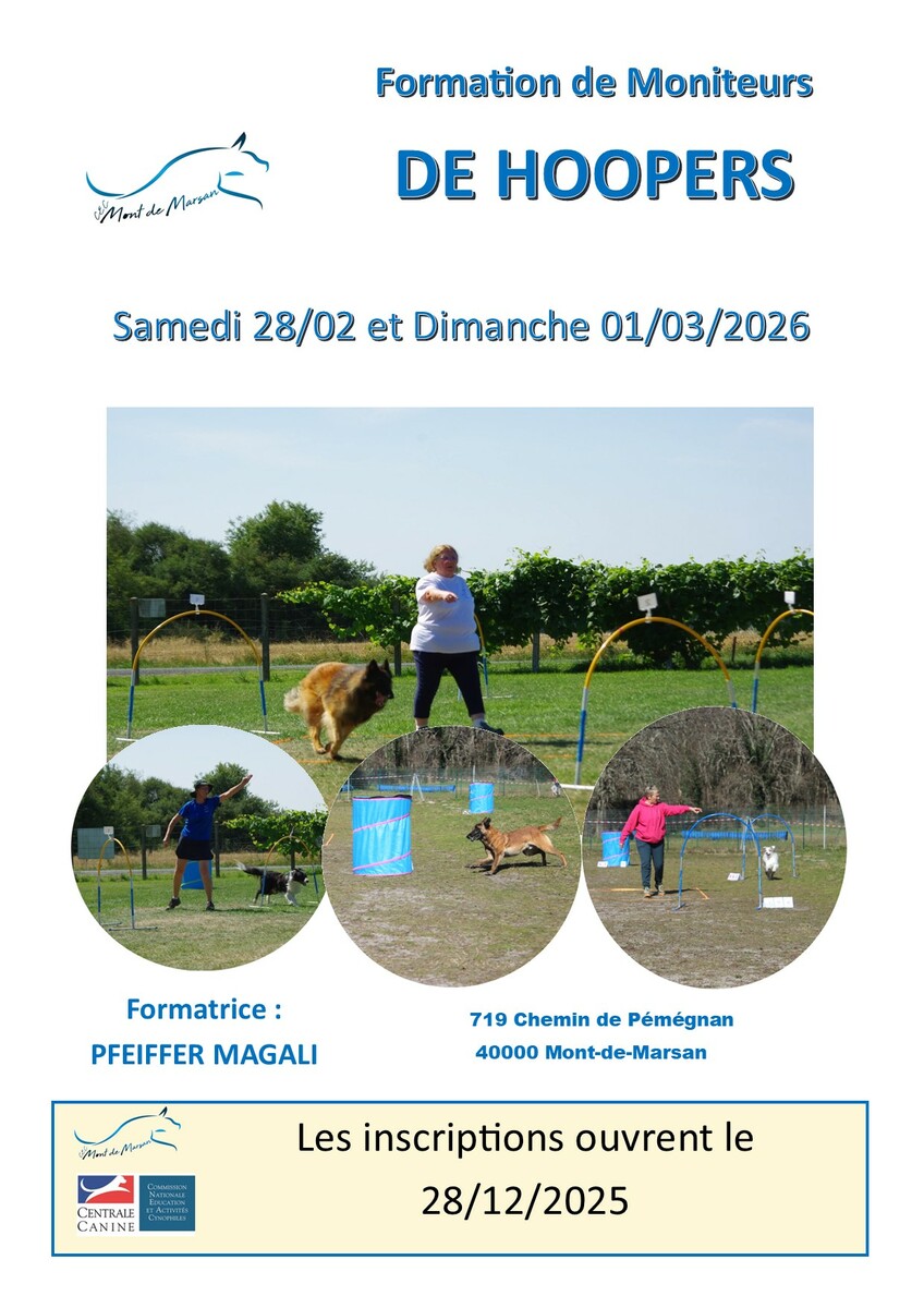 Formation moniteurs HOOPER